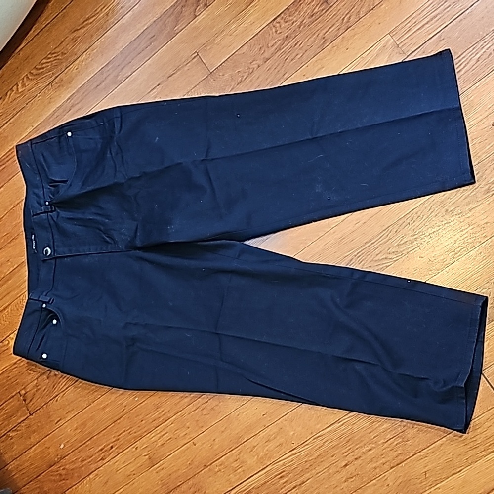 Jones New York Stretch Crop Pants Blue  16W